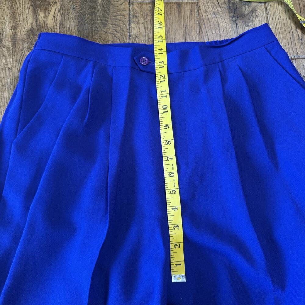 VTG Loryn Hunter Womens 3 Piece Pants and Skirt Suit Set Size 16 Purple NWT - Picture 16 of 16